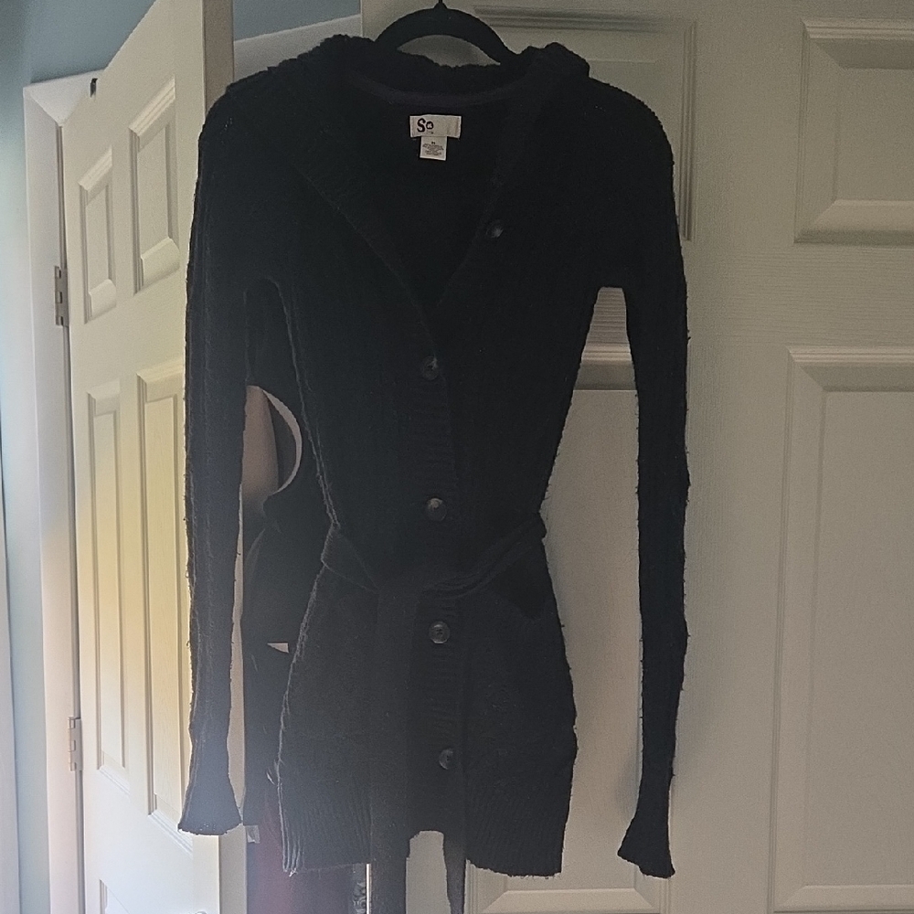 SO Black Women's Cardigan Sweater